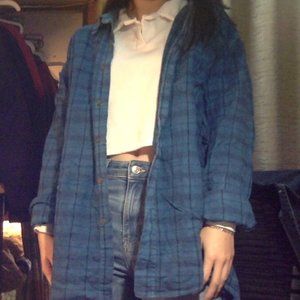 Urban Renewal Recycled Oversized Flannel Shirt